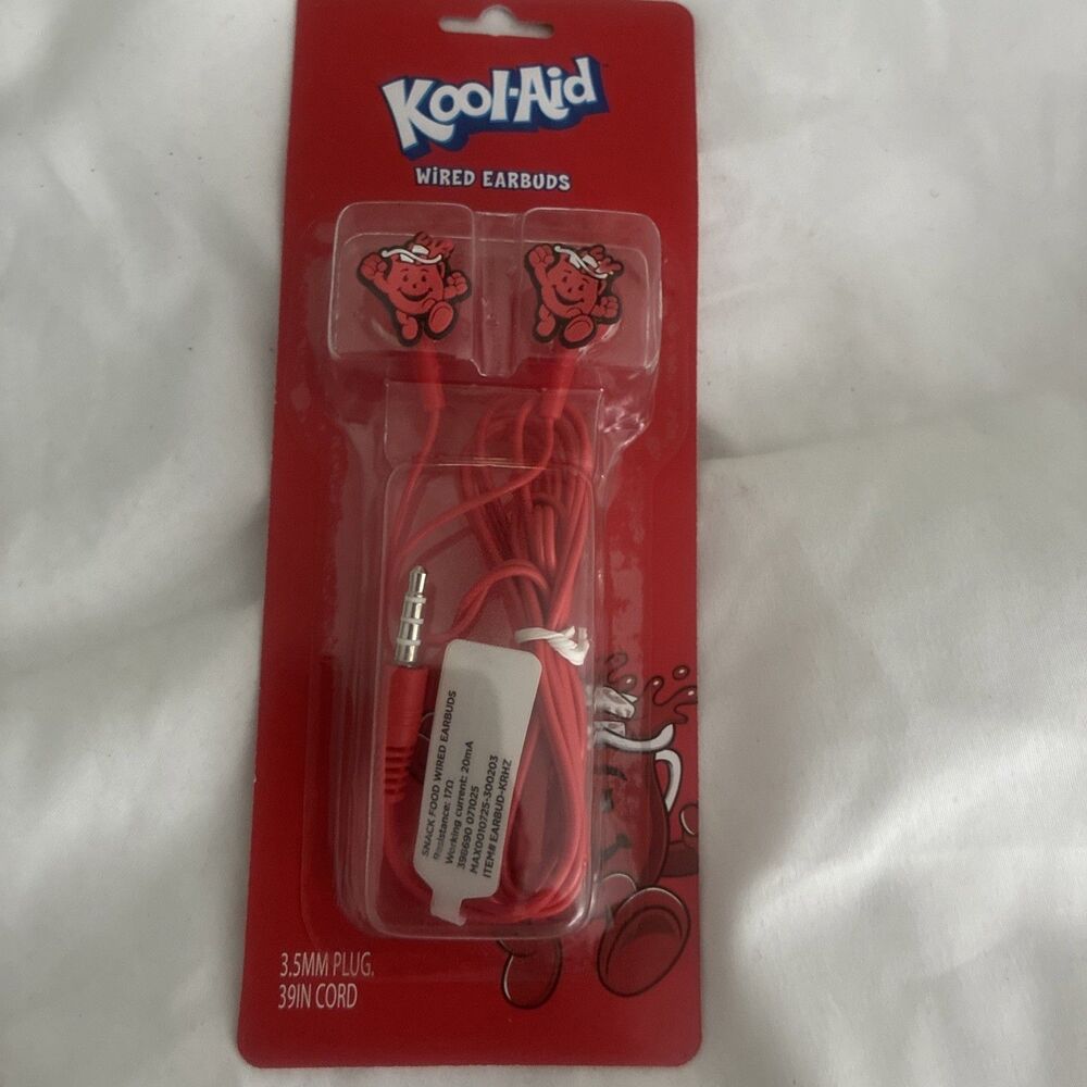 Kool Aid 3.5mm Jack in Ear Headphones w/ Mic & Volume Control for most Devices